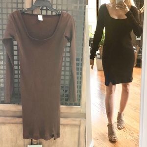 Misc. Ribbed Cotton Dress & Free Bonus Dress